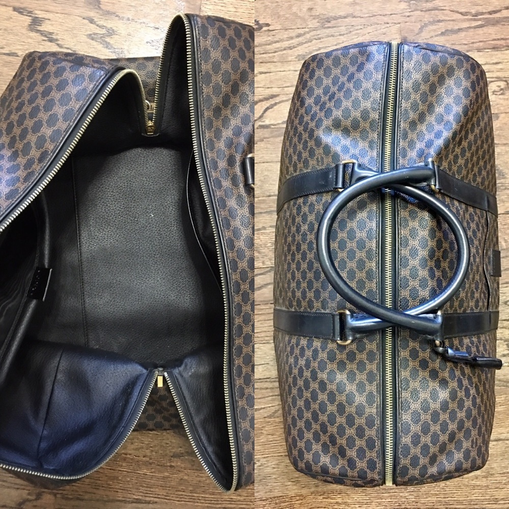 Authentic Celine Coated Canvas Travel bag brown - Picture 5 of 8